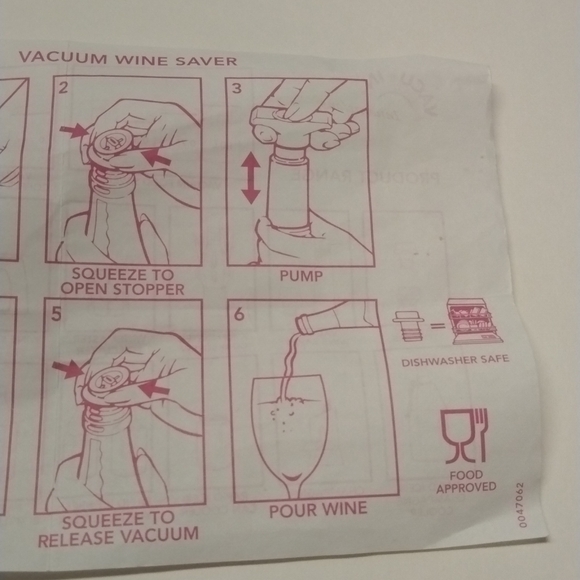 Bundle of 2 Sets Wine Pumps/Sealers/Stoppers - 5 Pieces Black - Picture 10 of 10